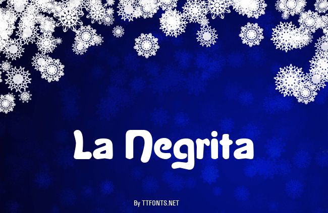 La Negrita example